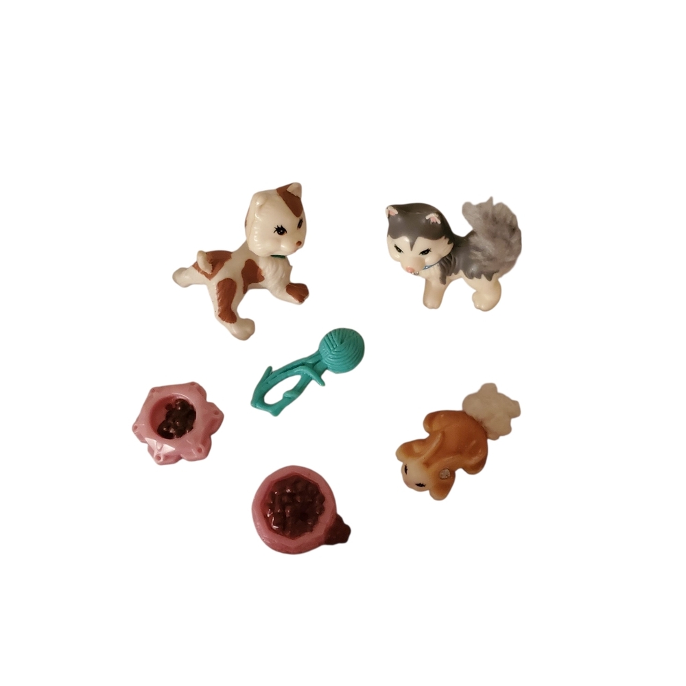 Vintage Littlest Pet Shop Twinkling Sledding Party Animals Etc - Picture 1 of 3